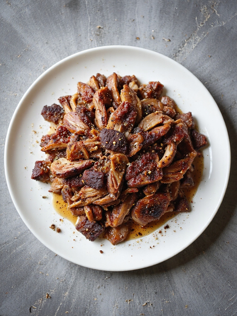 coffee infused slow cooked pork