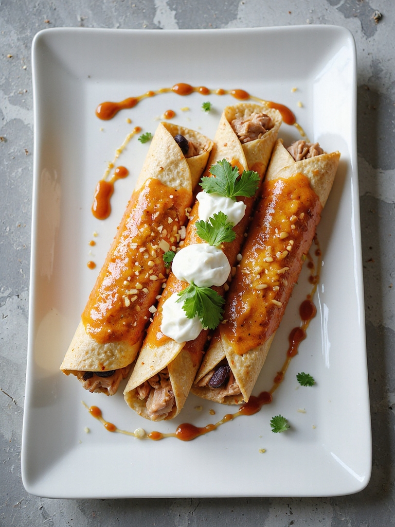 colorful enchiladas presentation tips