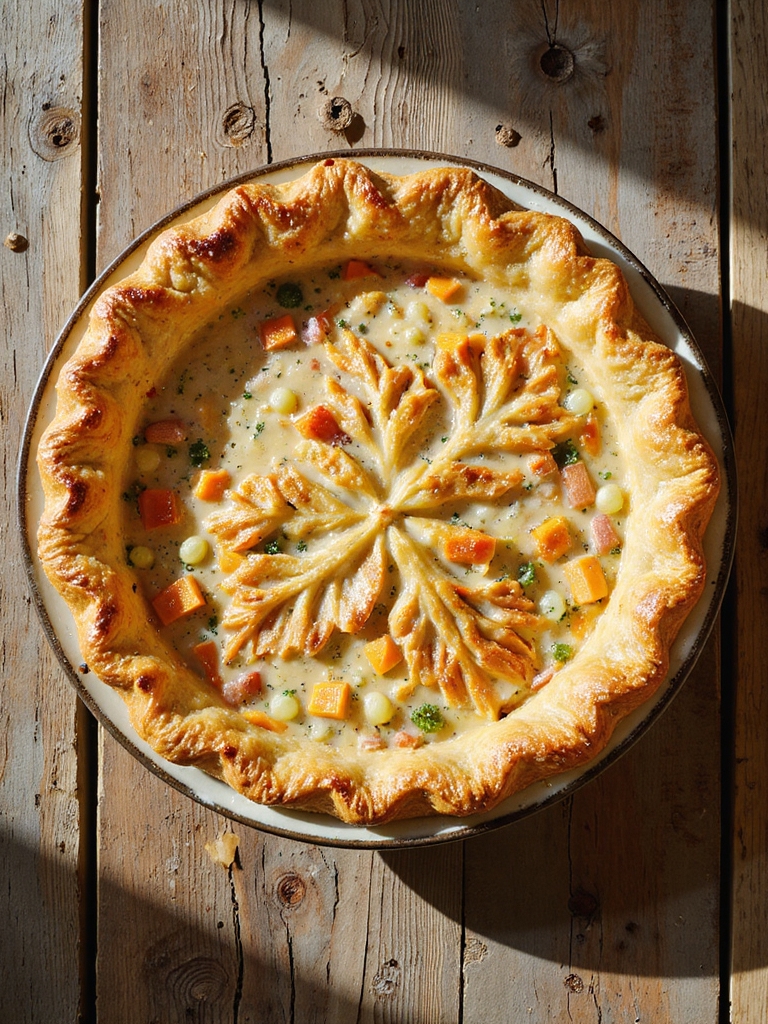 comforting autumn chicken pot pie