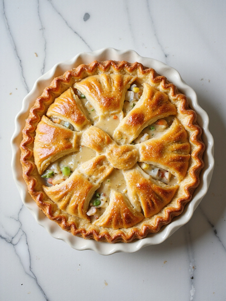 comforting chicken pot pie