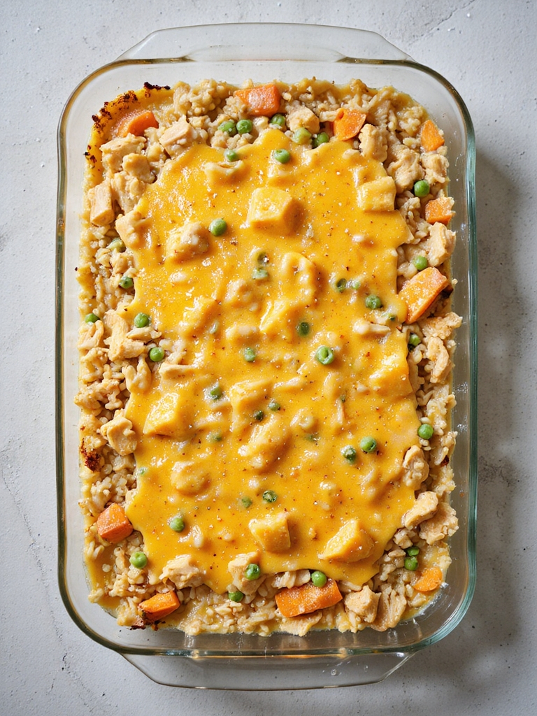comforting chicken rice casserole
