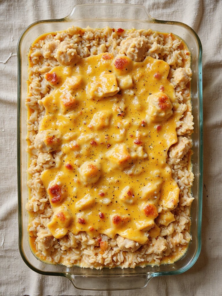 comforting chicken rice casserole