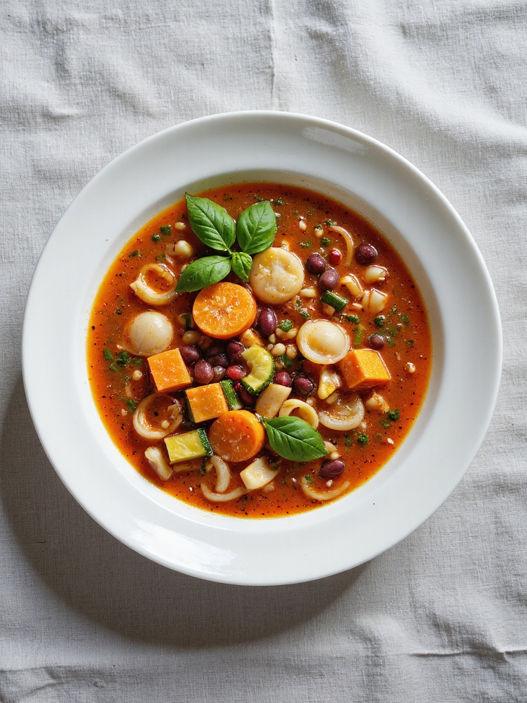 comforting crockpot minestrone soup