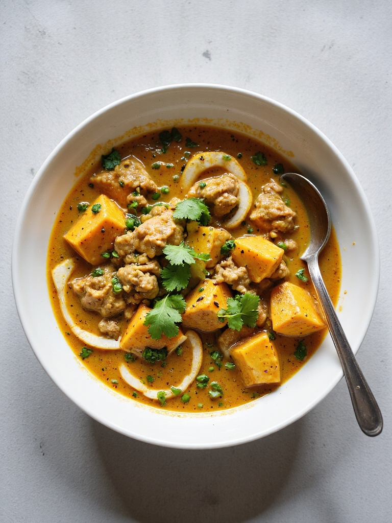 comforting curried turkey stew