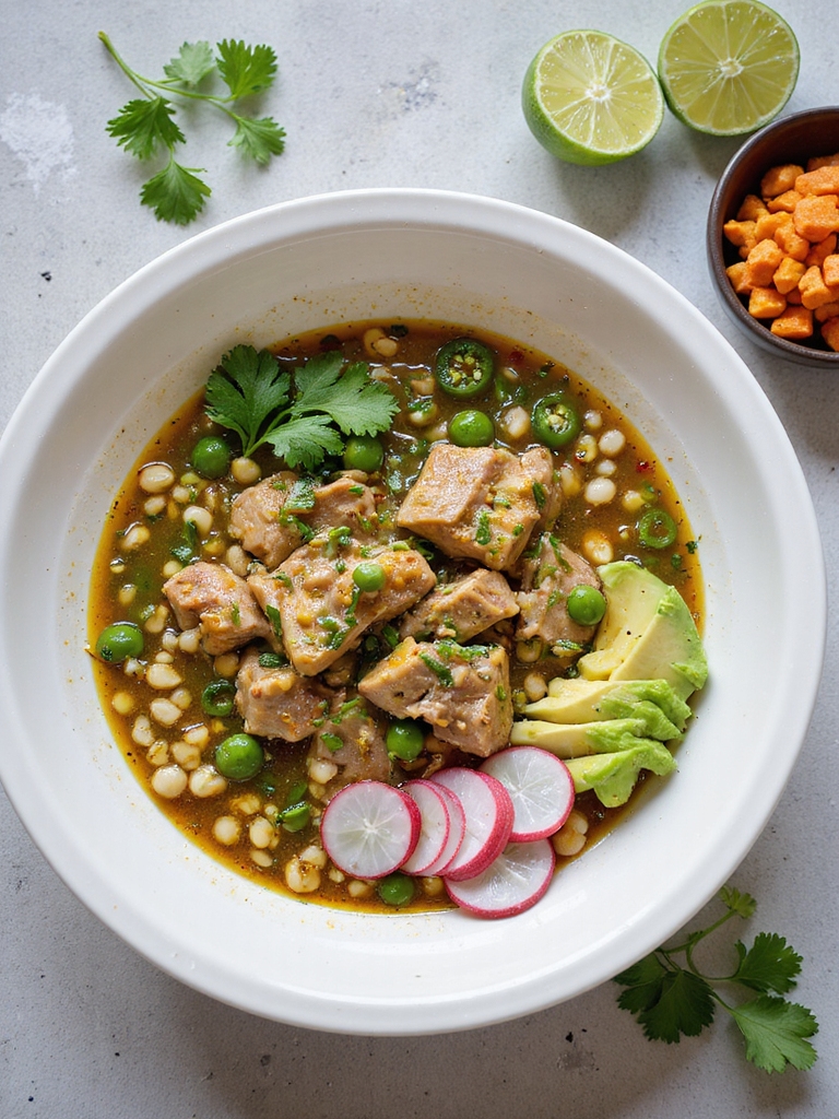 comforting green chile stew