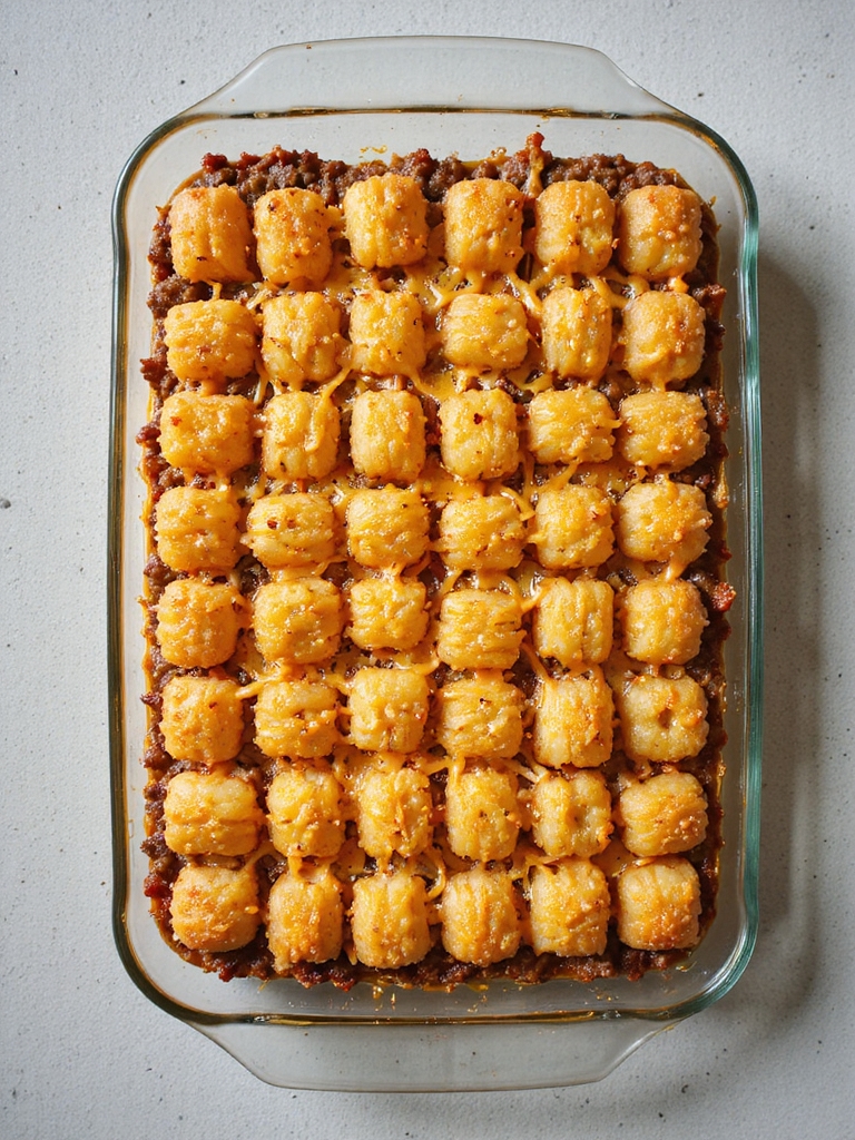 comforting tater tot casserole