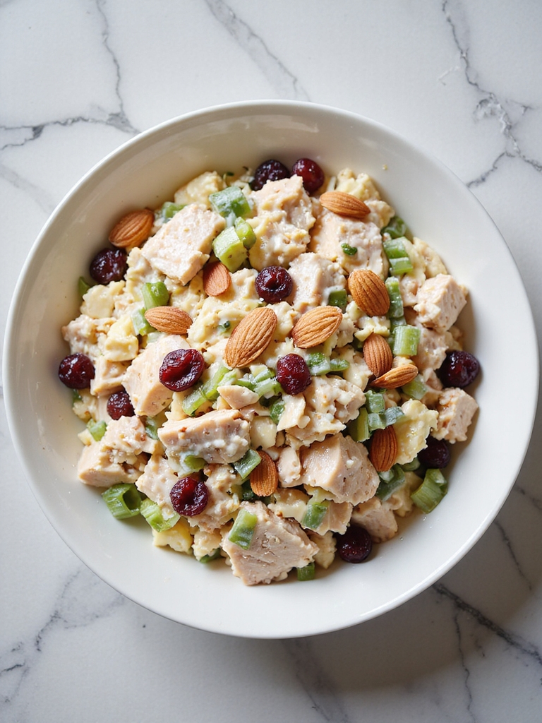 cranberry almond turkey salad