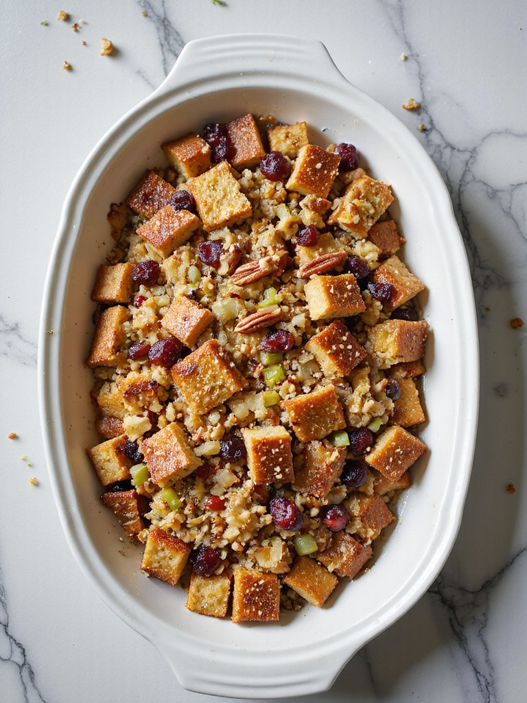 cranberry pecan holiday stuffing