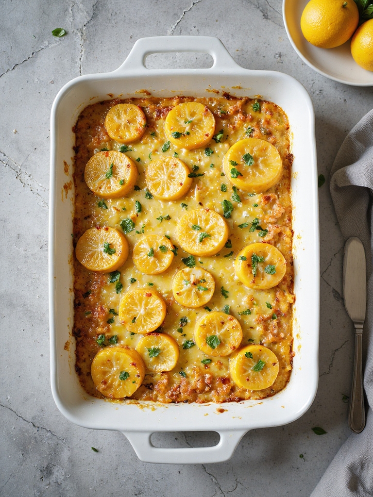 creamy cheesy squash casserole