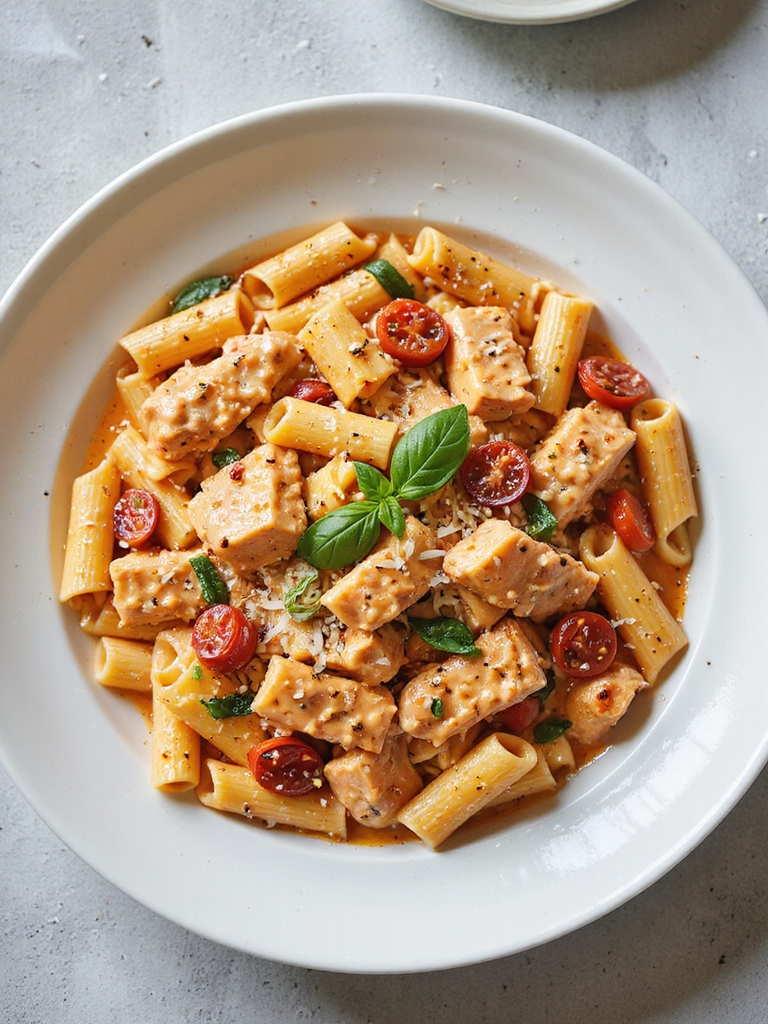 creamy chicken pasta delight