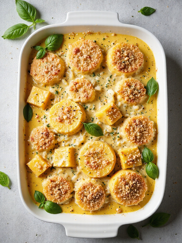 creamy herb squash casserole