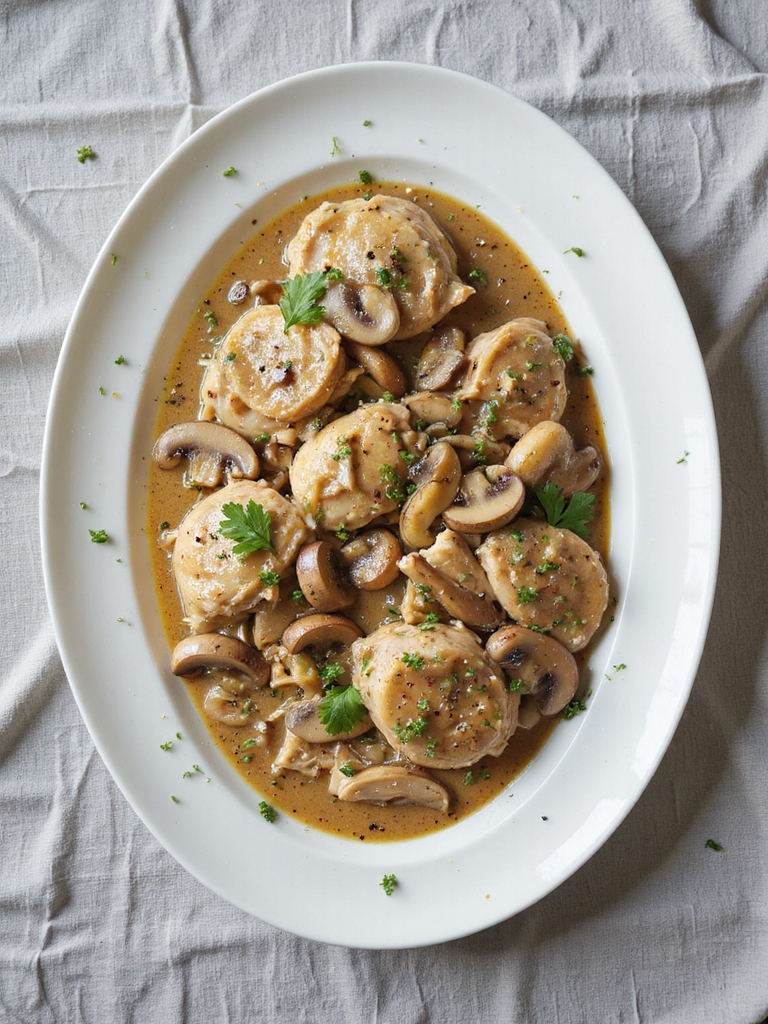 creamy mushroom chicken gravy