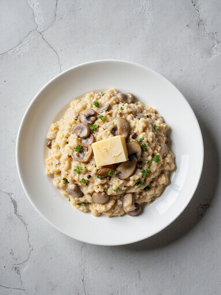 creamy mushroom risotto recipe