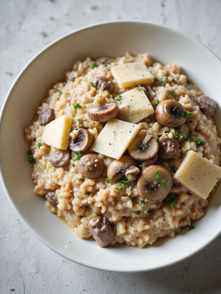 creamy one pot beef risotto