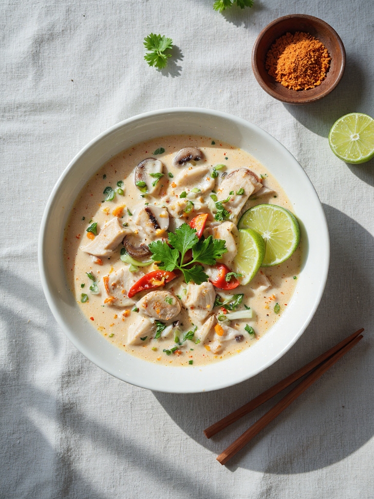 creamy thai coconut soup