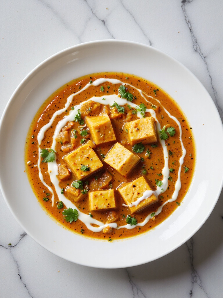 creamy tomato based paneer curry