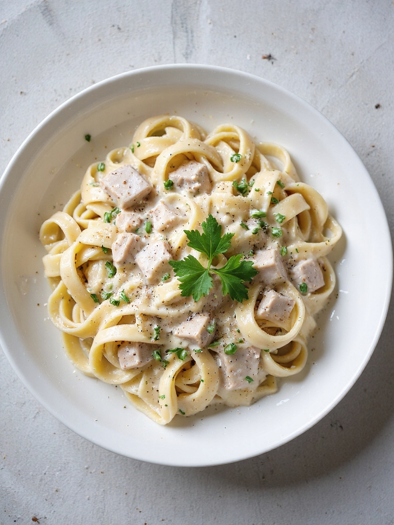 creamy turkey pasta delight