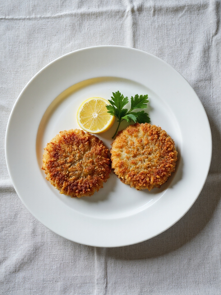 crispy breaded pork cutlets