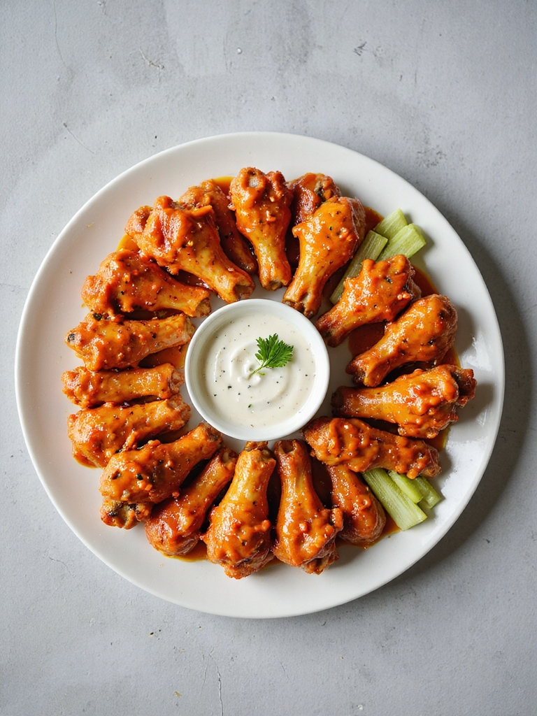 crispy buffalo chicken wings