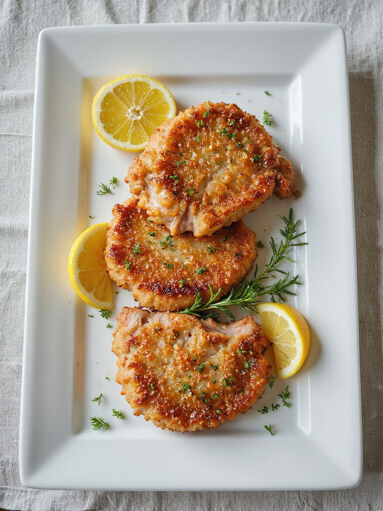crispy juicy air fried chops