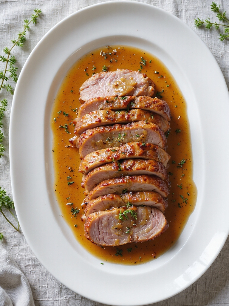 crispy maple dijon pork