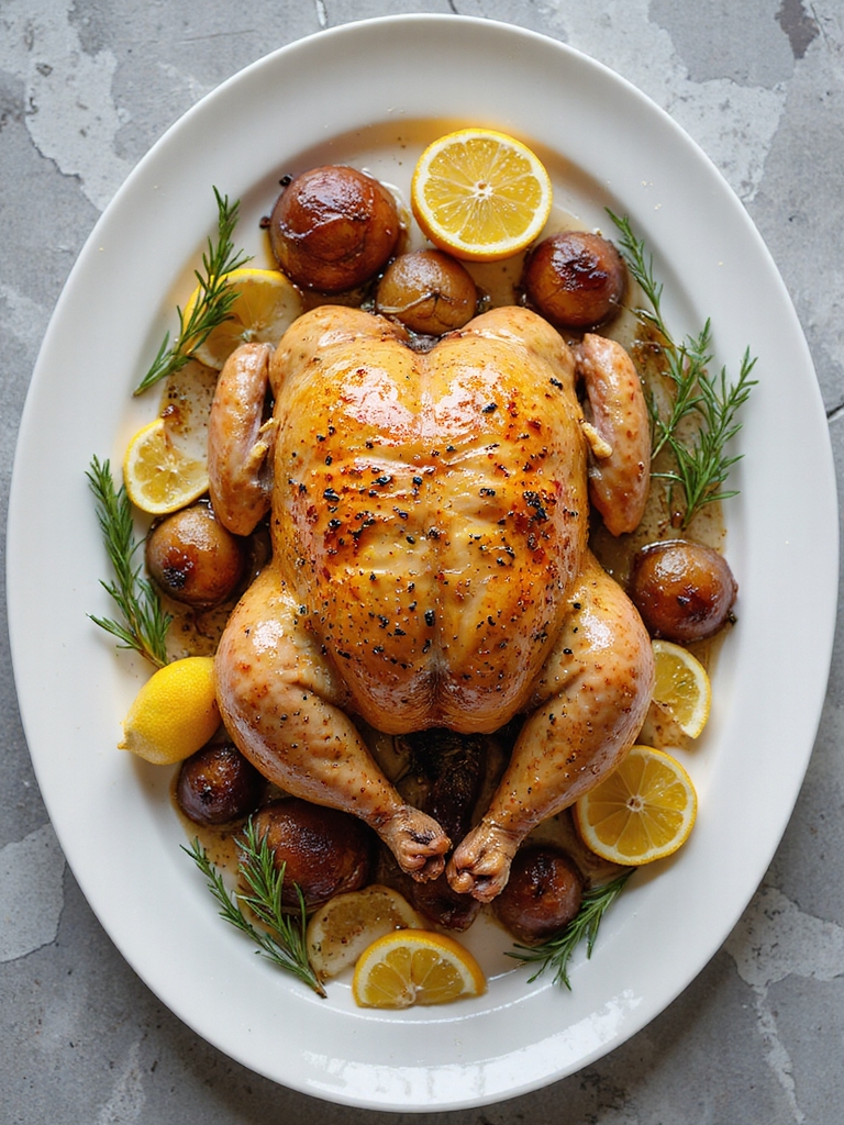 crispy skinned roast chicken recipe