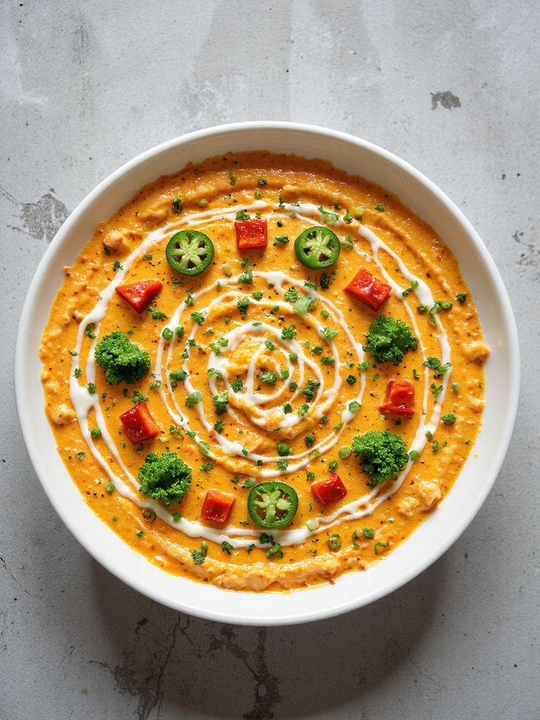 crockpot dip garnishing ideas