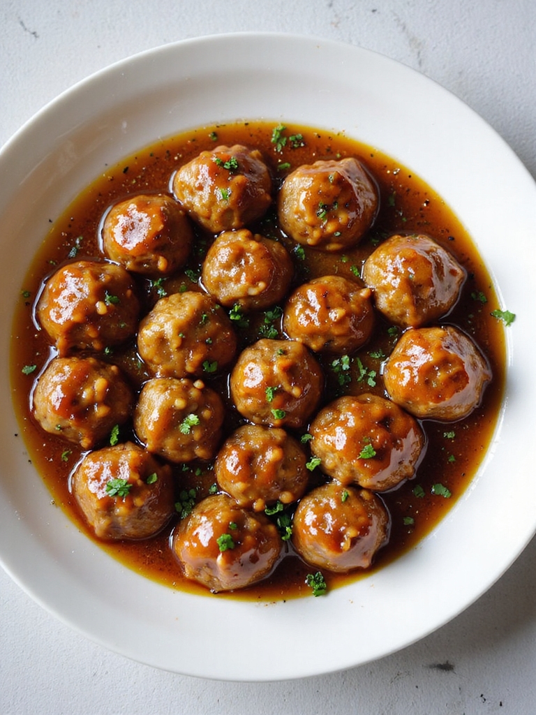 crockpot honey garlic meatballs