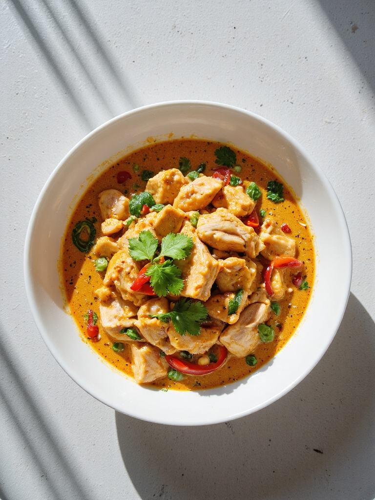 crockpot thai coconut chicken