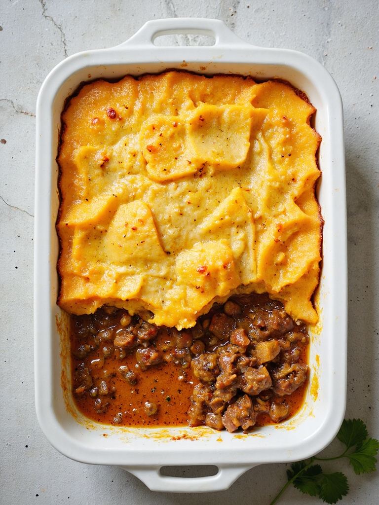 curried pork shepherd s pie