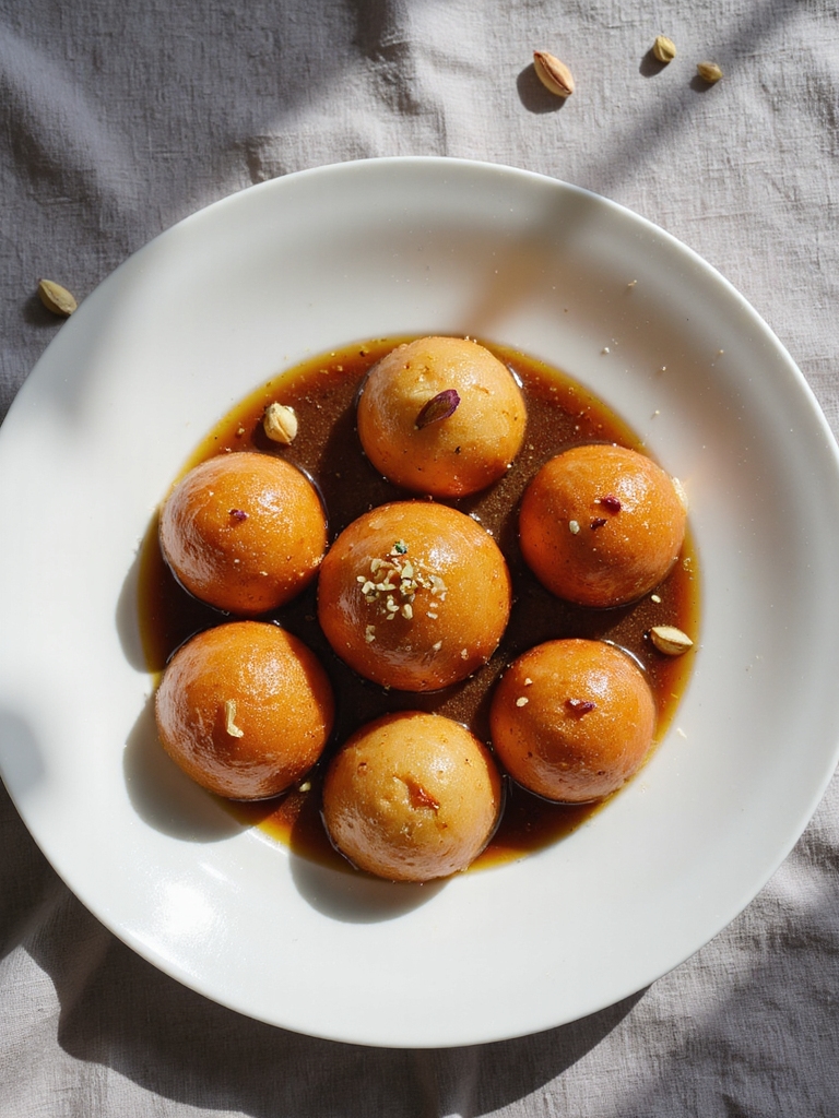 delicate syrup soaked dessert