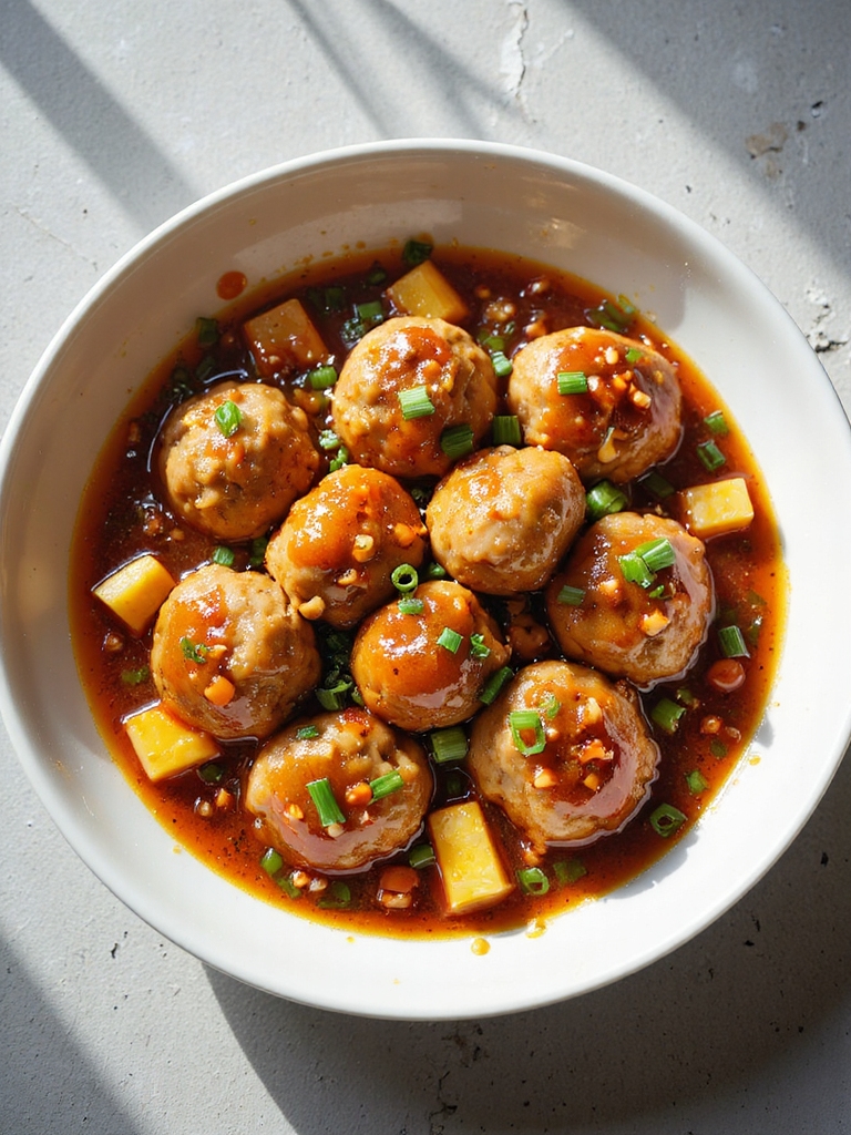 delicious tangy turkey meatballs