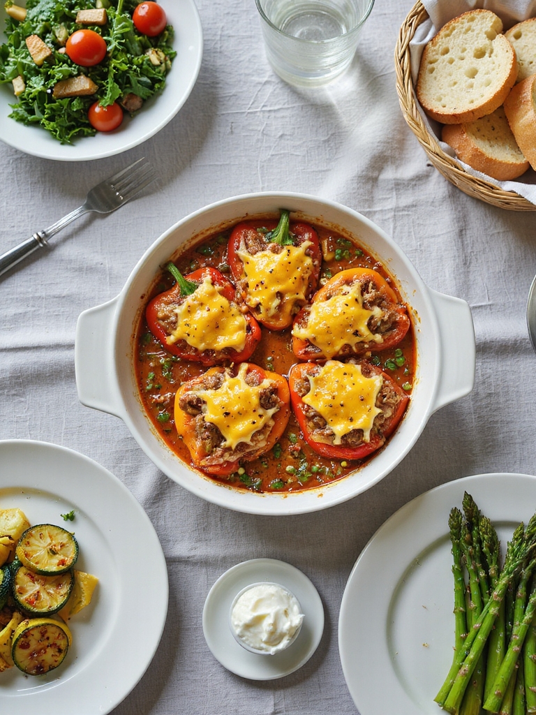 delightful stuffed pepper casserole