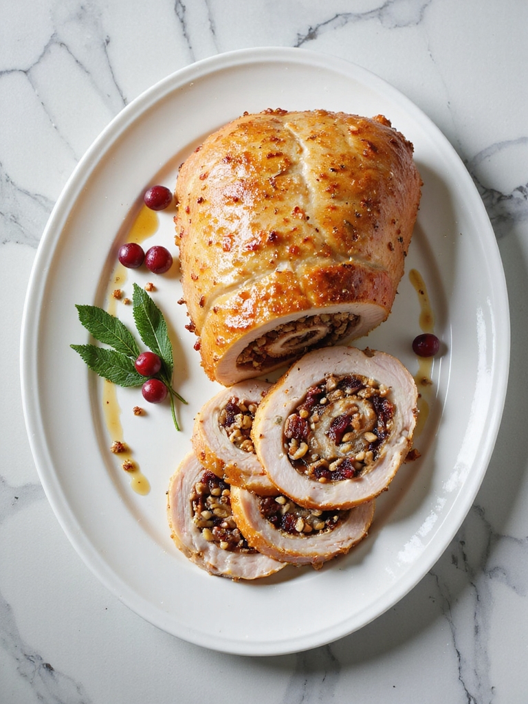 elegant stuffed turkey breast
