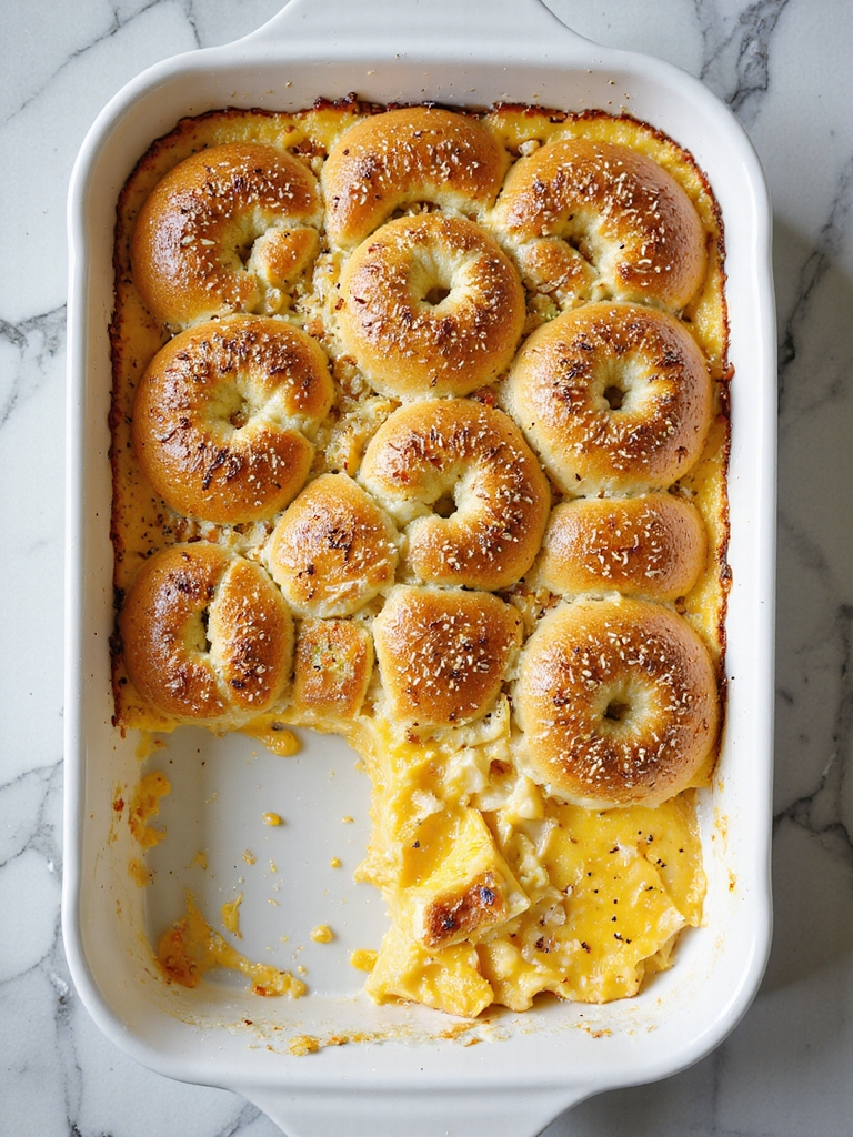 everything bagel breakfast casserole