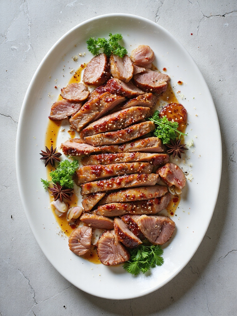 exotic asian flavored pork loin