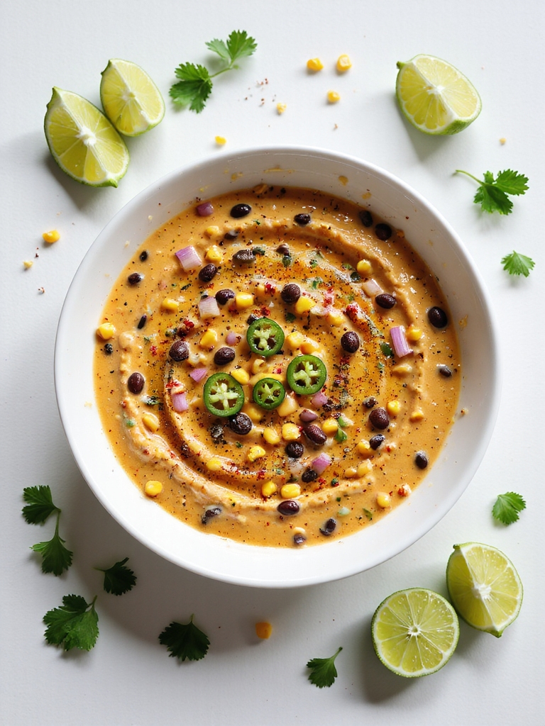 festive black bean dip