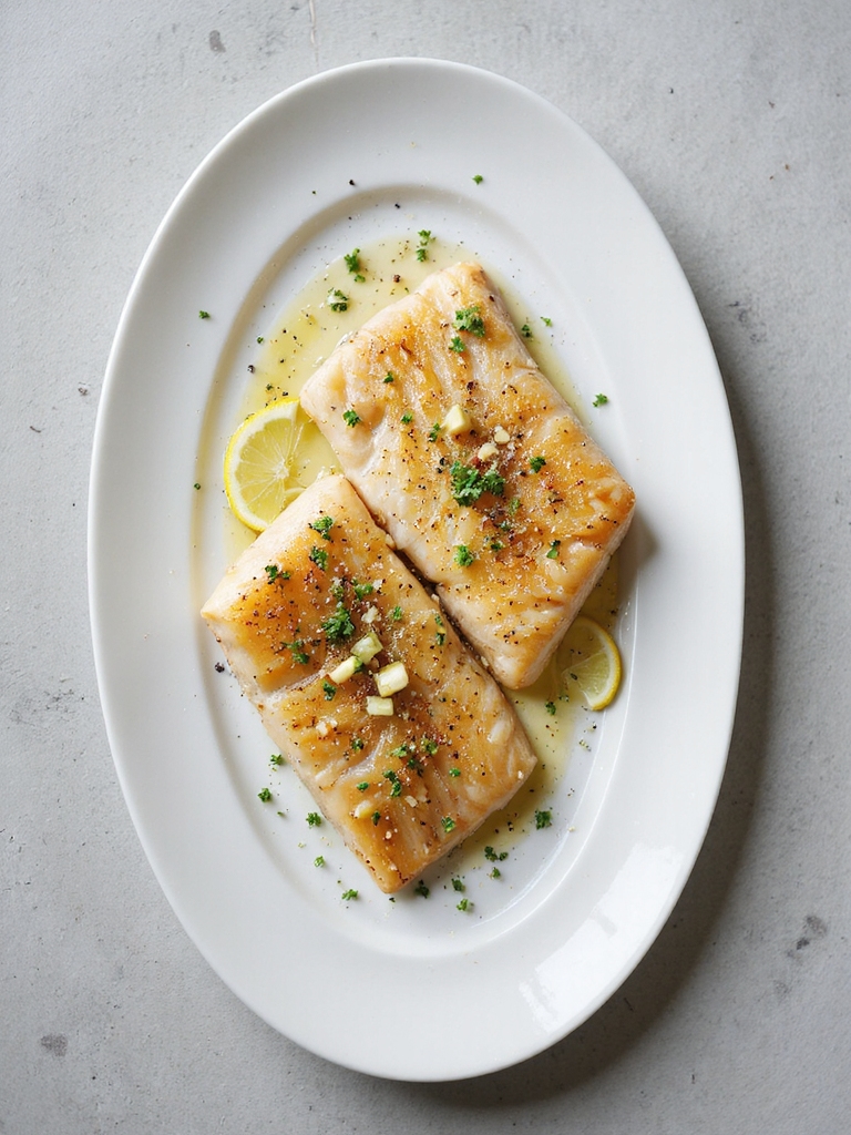 flavorful baked cod dish