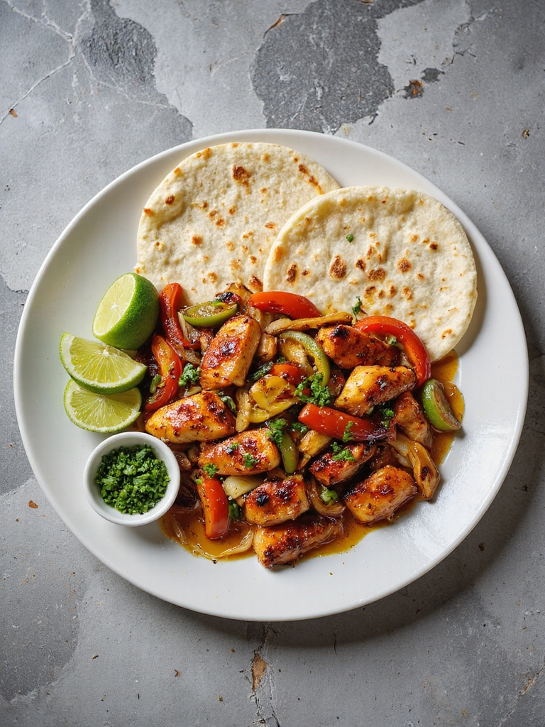 flavorful marinated chicken fajitas