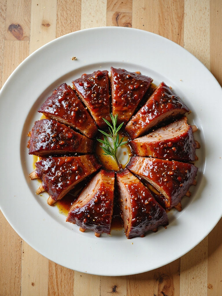 flavorful marinated pork ribs