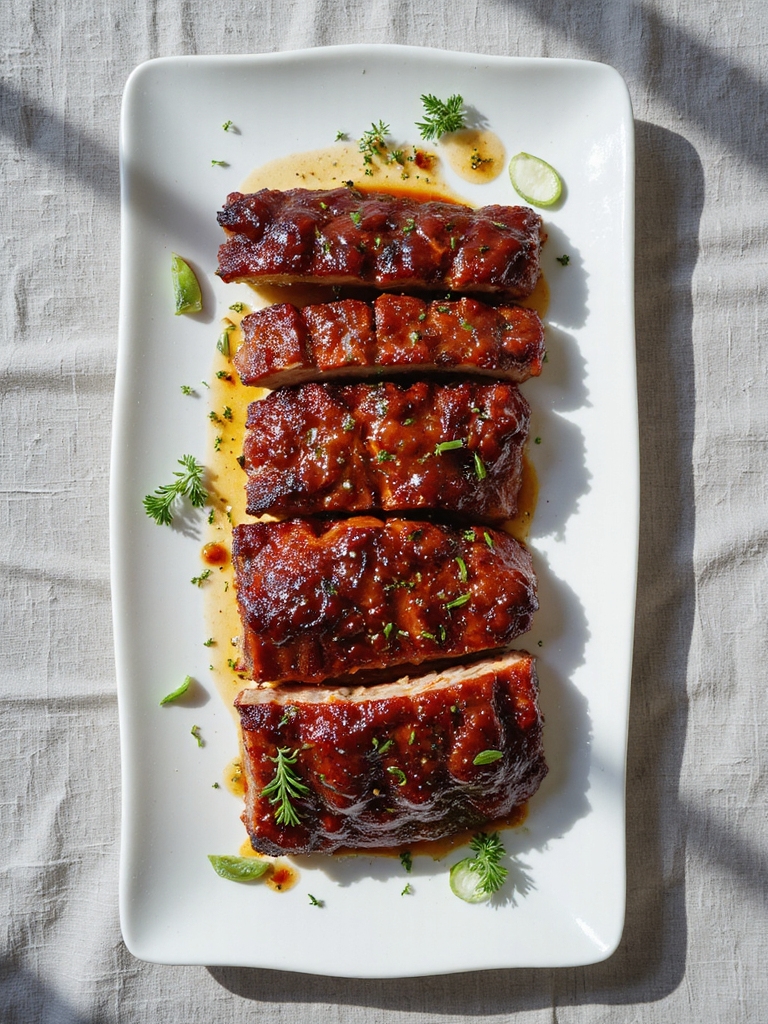 flavorful marinated pork ribs