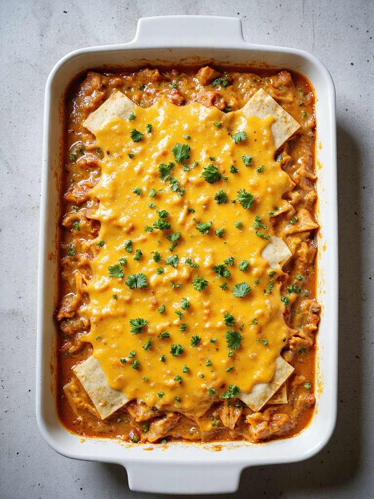 flavorful mexican chicken casserole