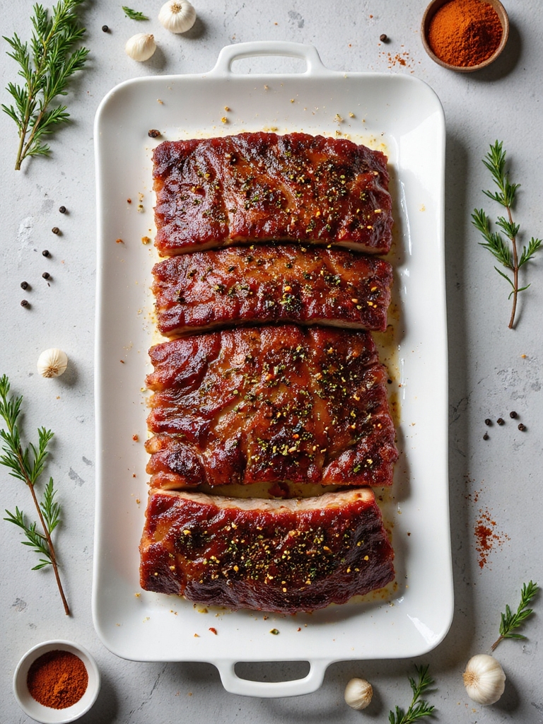 flavorful seasoned pork ribs