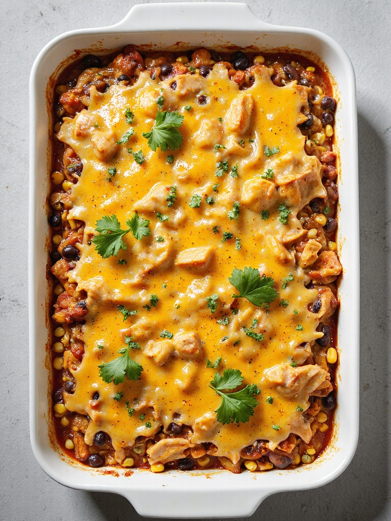 flavorful southwest chicken casserole