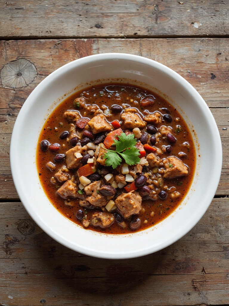 flavorful turkey black bean chili