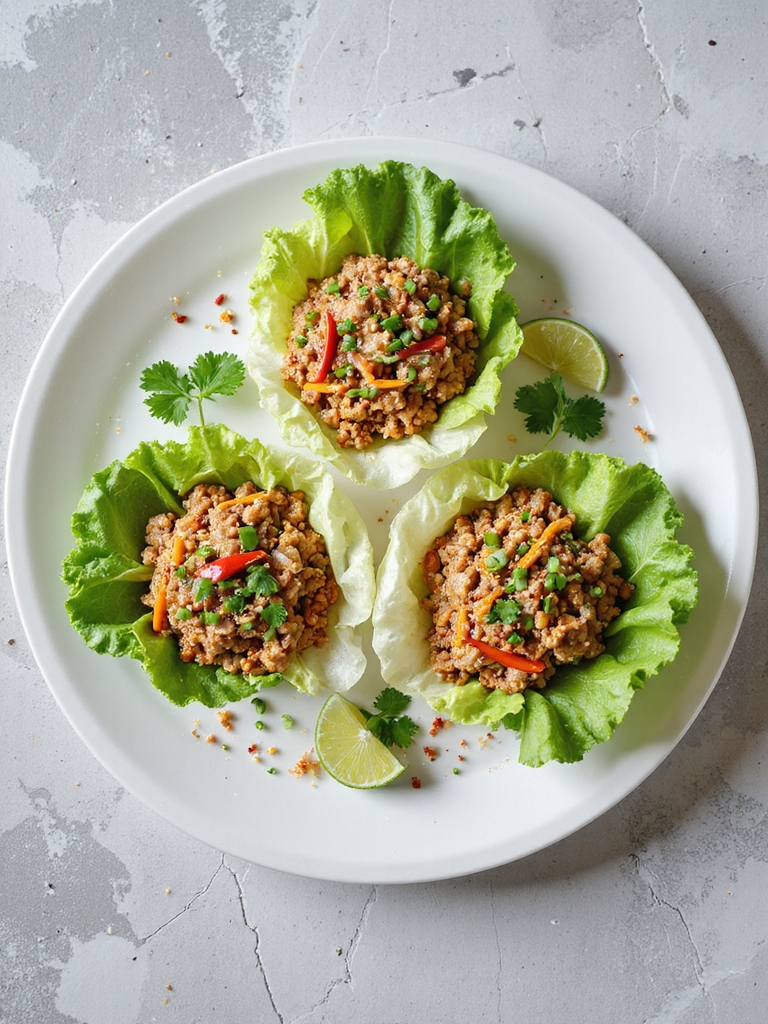 flavorful turkey lettuce wraps