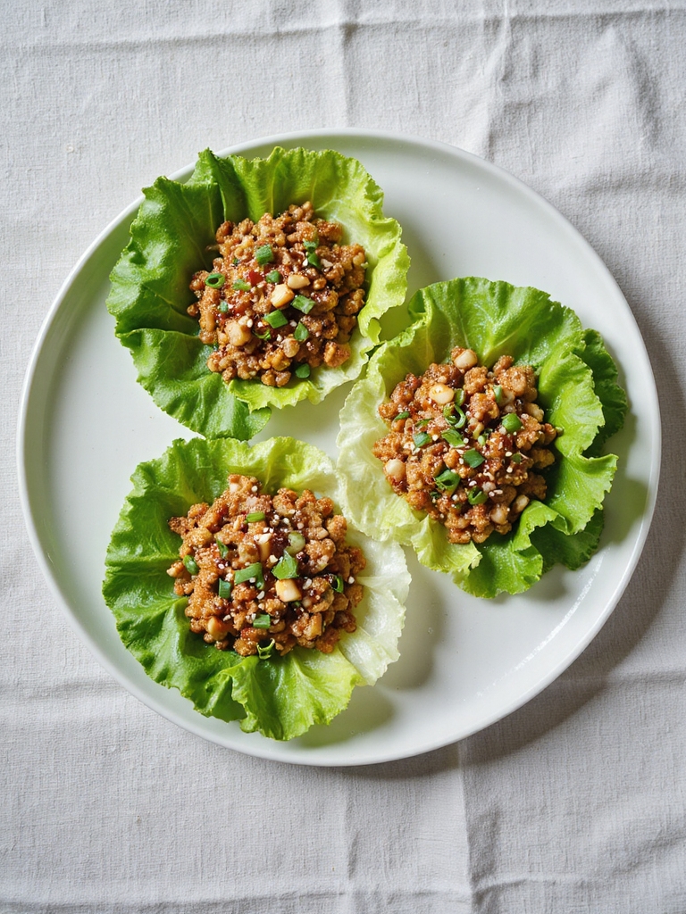 flavorsome turkey lettuce cups