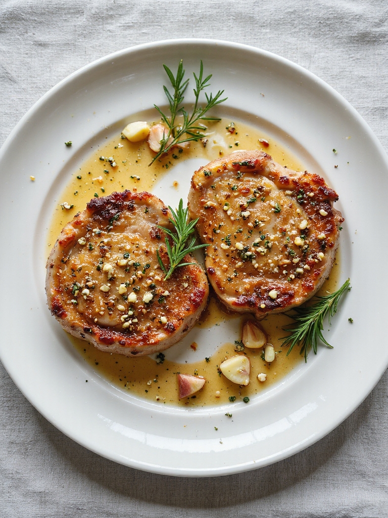 garlic and herb pork chops