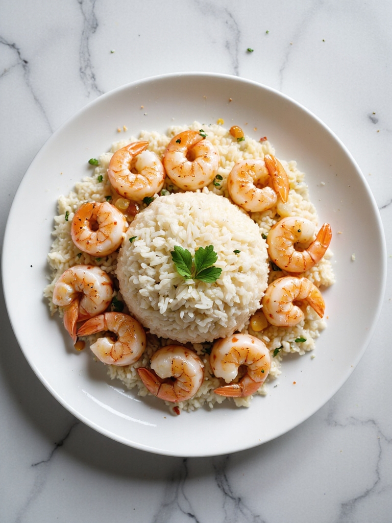 garlic butter shrimp rice