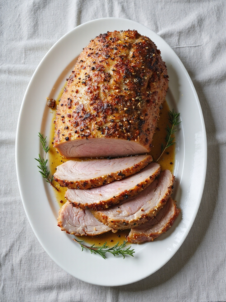 garlic pepper crusted roast